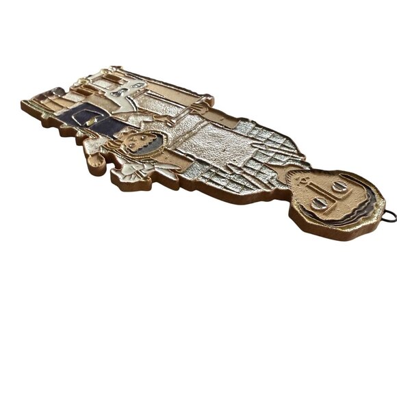 St Andrew's Abbey St Joseph the Carpenter Religious Wall Plaque Handmade Ceramic - Picture 3 of 9